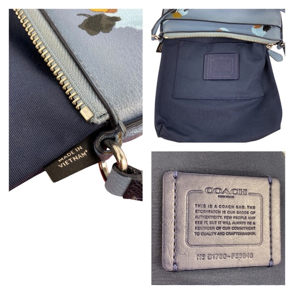 Coach GUC Cornflower Field Flora Floral Print Crossbody Bag - Picture 9 of 17